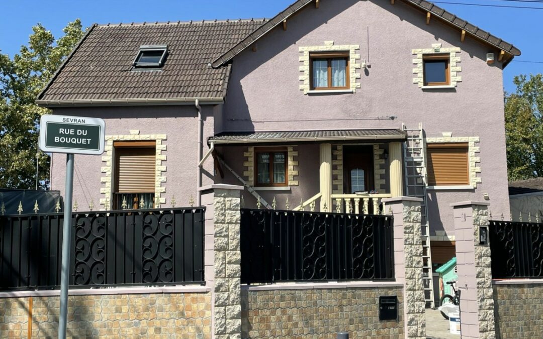 Peinture murs de clôture Maison 93 Sevran