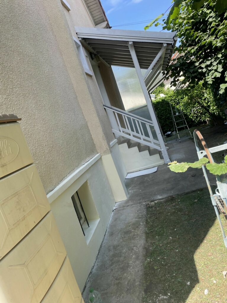 boiseries et bas de façade peinture 95 Eaubonne APRES