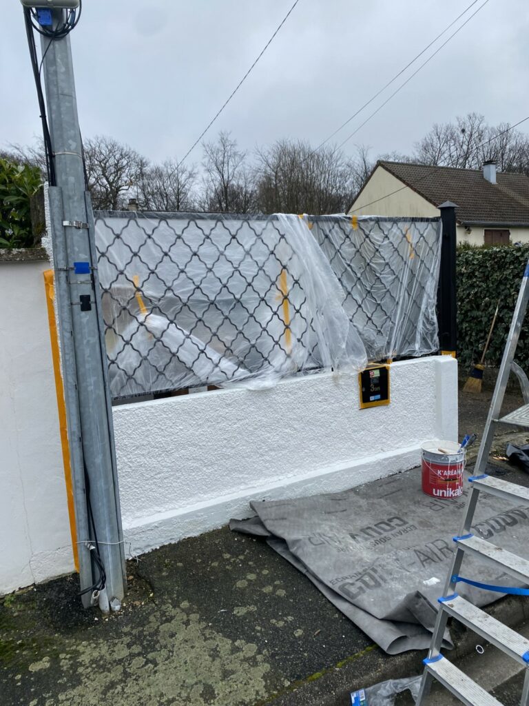 peintre bâtiment - peinture mur clôture maison 91 Montgeron - après - Wpeinture - Dylan Winterstein