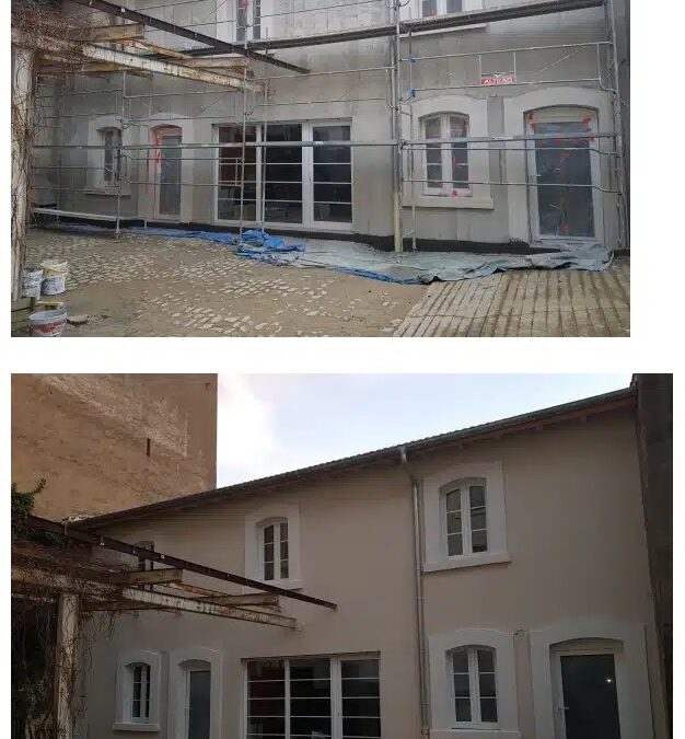 Ravalement façade 95 (95570) Bouffémont – crépi,  reprise fissures